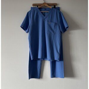 Figs Technical Collection Blue Scrub Set Women’s Pants MEDIUM / Top LARGE *READ!